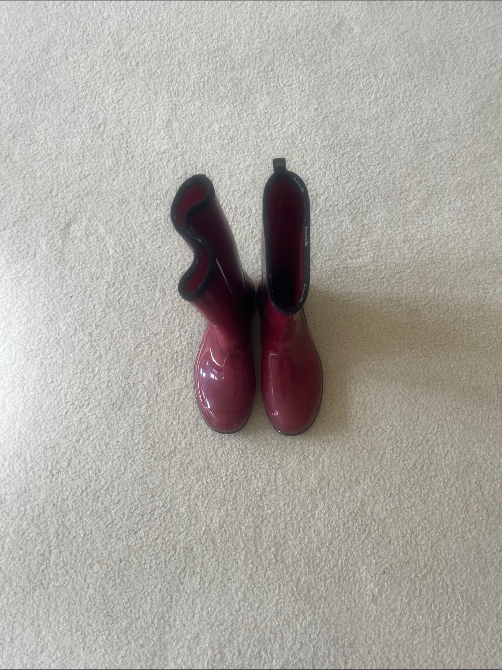 Kamik Burgundy Gloss Rain Boots